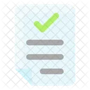 Business Finance Check File Approved File Icon