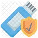 Check Flash Drive Security Check Security Security Shield Icon