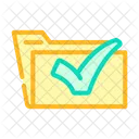 Folder Green Check Icon