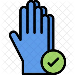 Check Hand Gloves  Icon