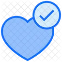 Check Heart Heart Love Icon