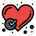 Check Heart  Icon
