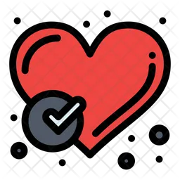 Check Heart  Icon