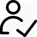 Interface User Check Actions Close Checkmark Check Geometric Human Person Single Success Up User Icon