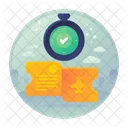 Time Keeper Check In Icon