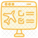 Check In Duotone Line Icon Symbol