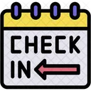Check In Time Login Icon