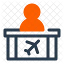 Check In Counter Building Blueprint Icon