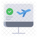 Check In On Line Symbol