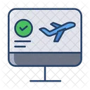 Check In On Line Symbol