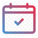 Kalender prüfen  Symbol