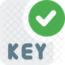 Check Key File Txt File Approve Key File Icon