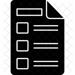 Check List Icon - Download in Glyph Style