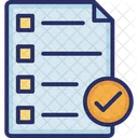 Check Mark Checklist Task Icon