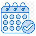 Check mark calander  Icon