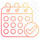 Check mark calander  Icon