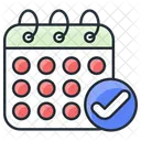 Check mark calander  Icon
