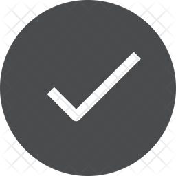 Free Check Mark Circle Glyph Icon Available In Svg Png Eps Ai Icon Fonts