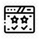 Check Mark Stars Website Icon