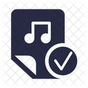 Check Music File Approve Music Music File Icon