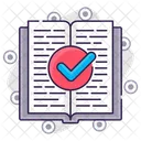 Check Notes Verify Open Book Icon