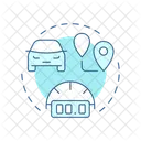 Dealerships Vehicle Odometer Icon