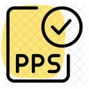 PPS-Datei prüfen  Symbol