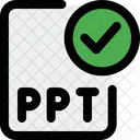 Ppt-Datei prüfen  Symbol