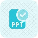 Ppt-Datei prüfen  Symbol