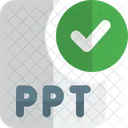 Ppt-Datei prüfen  Symbol