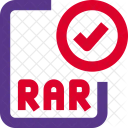 RAR-Datei prüfen  Symbol