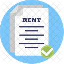 Rent Document Contract Icon