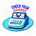 Check Savings Machine Device Icon