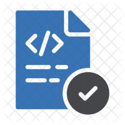 Check Script Icon - Download in Dualtone Style