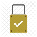 Padlock With Check Mark Padlock Lock Icon