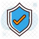 Check Shield Approved Trusted Product Concept Icône