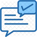 Check Sign Conversation Approved Icon