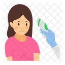 Check Temperature Fever Checking Fever Measuring Icon