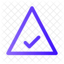 Check Triangle Tick Done Icon
