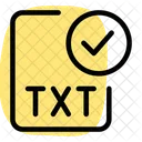 Check Txt File Txt File Approve Txt File Icon