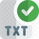 Check Txt File Txt File Approve Txt File Icon