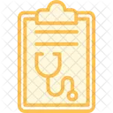 Checkup Medico Duotone Line Icon Icon