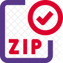 Check Zip File Zip File Approve Zip File Icon