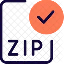 Check Zip File Zip File Approve Zip File Icon