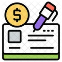 Checkbook Cheque Banking Icon