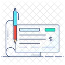 Checkbook Bank Cheque Check Book Icon