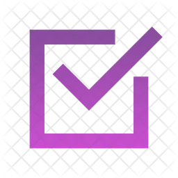 Checkbox Icon - Download in Gradient Style