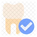 Checked Check Mark Tooth Icon