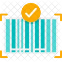 Checked Barcode Barcode Scan Icon