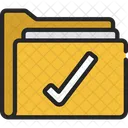 Checked Folder Authorized Folder Approved Folder Icon